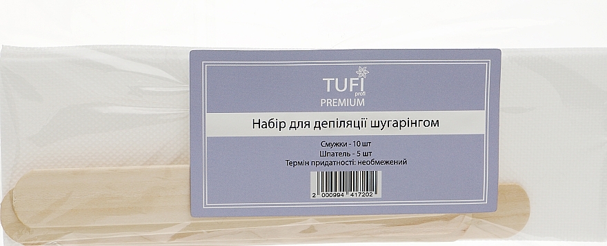 Premium Sugaring Set - Tufi Profi (hairrem/strips/10pcs + putty/knife/5pcs)