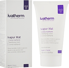 Crème matifiante pour visage Ivatherm Ivapur Mat Matifying Cream