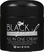 Crème à la bave d'escargot noir pour visage Mizon Black Snail All In One Cream