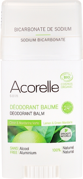 Bio Deostick mit Zitrone und grüner Mandarine - Acorelle Deodorant Balm