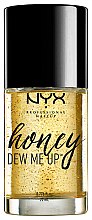 NYX Professional Makeup Honey Dew Me Up Primer Base de maquillage au miel, paillettes dorées et collagène