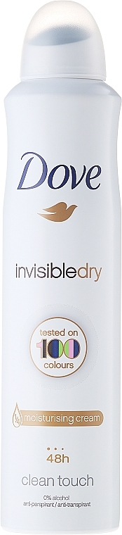 Deospray Antitranspirant Dove Invisible Dry 48H Clean Touch Anti-perspirant