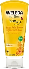 Σαμπουάν-τζελ για μαλλιά και σώμα Weleda Calendula Waschlotion & Shampoo