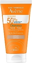 Солнцезащитный крем для лица с с эффектом тонирования Avene Cleanance Tinted SPF 50+