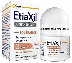 Dlouhotrvající antiperspirant pro citlivou pokožku Etiaxil Antiperspirant Confort + Treatment Sensitive Skin Armpits Roll-On