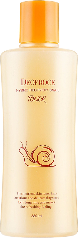 Tónico facial reparador nutritivo con mucina de caracol - Deoproce Hydro Recovery Snail Toner