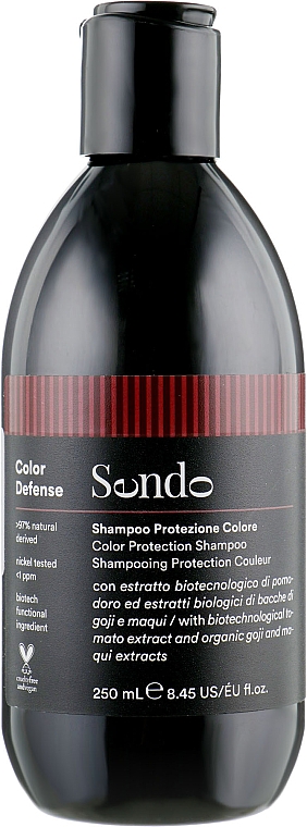 Champú protector de color con extractos de tomate y bayas de goji - Sendo Color Defense Protection Shampoo