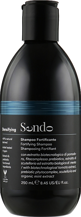 Champú fortificante con prebióticos y extracto de scutellaria y de menta - Sendo Densifying Shampoo