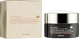 Crema facial antiarrugas blanqueadora con mucina de caracol Deoproce Snail Recovery Cream