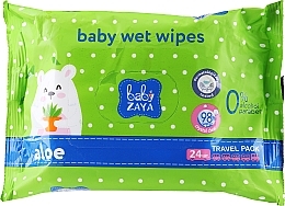 Toallitas húmedas, Aloe, 24uds. Baby Zaya