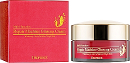 Crema facial antiedad con extracto de ginseng Deoproce Repair Machine Ginseng Cream