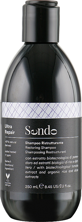 Champú restaurador con extractos de dátil, arroz y tomate - Sendo Ultra Repair Restoring Shampoo