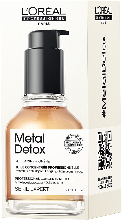 Koncentrált hajápoló olaj L'Oreal Professionnel Serie Expert Metal Detox