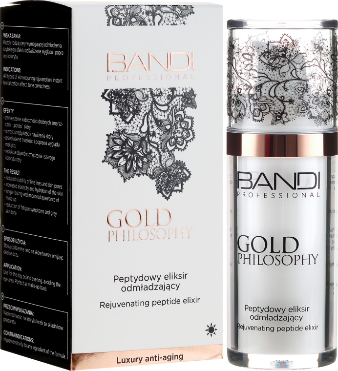 Elisir anti-età con peptidi Bandi Professional Gold Philosophy Rejuvenating Peptide Elixir