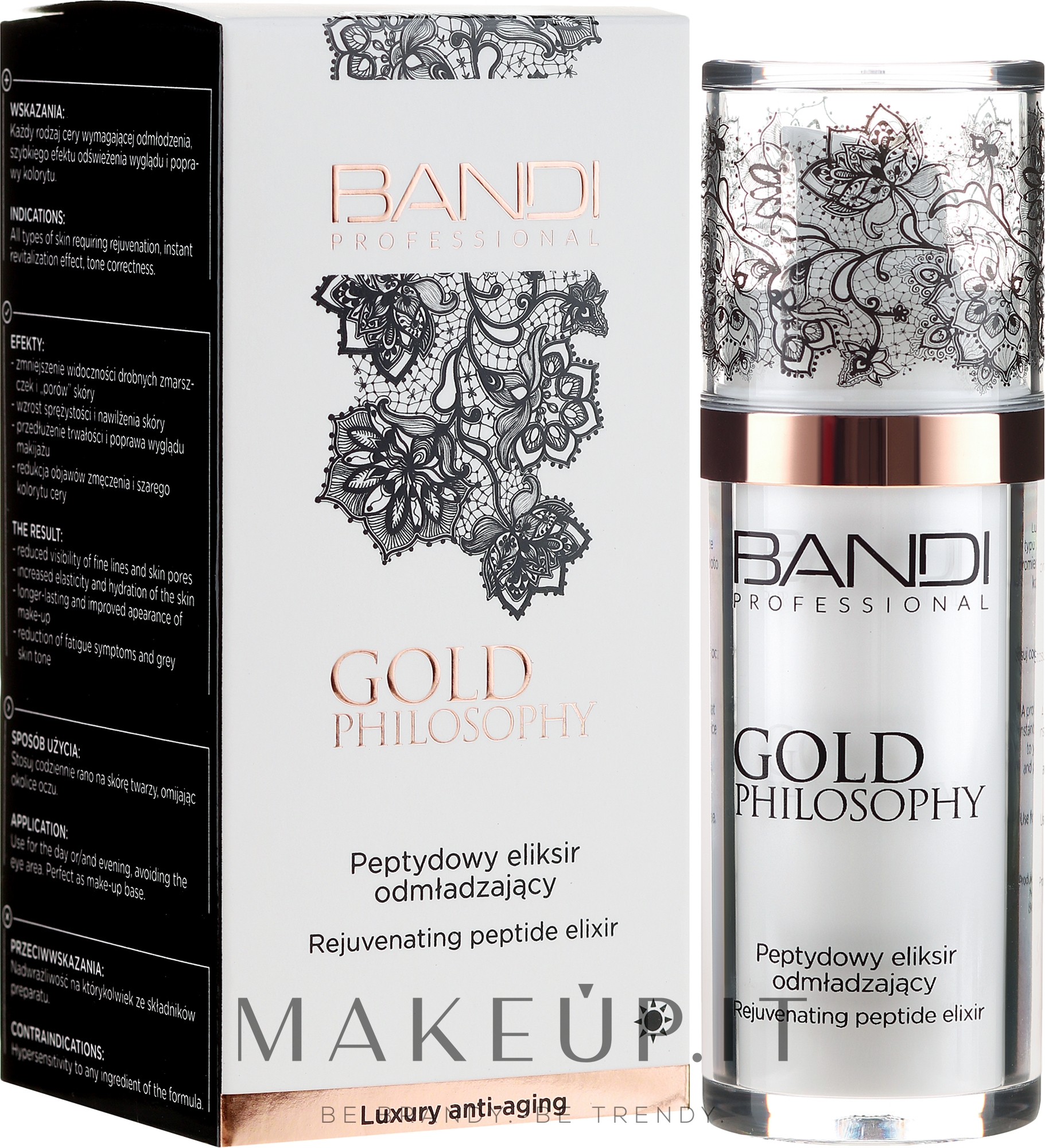 Elisir anti-età con peptidi Bandi Professional Gold Philosophy Rejuvenating Peptide Elixir