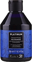 オレンジと真鍮のような色調を中和する植物性アーモンドエキスを配合したシャンプー Black Professional Line Platinum No Orange Shampoo With Organic Almond Extract