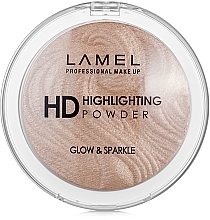 LAMEL Make Up HD Highlighting Glow & Sparkle Powder Veido pudra-hailaiteris