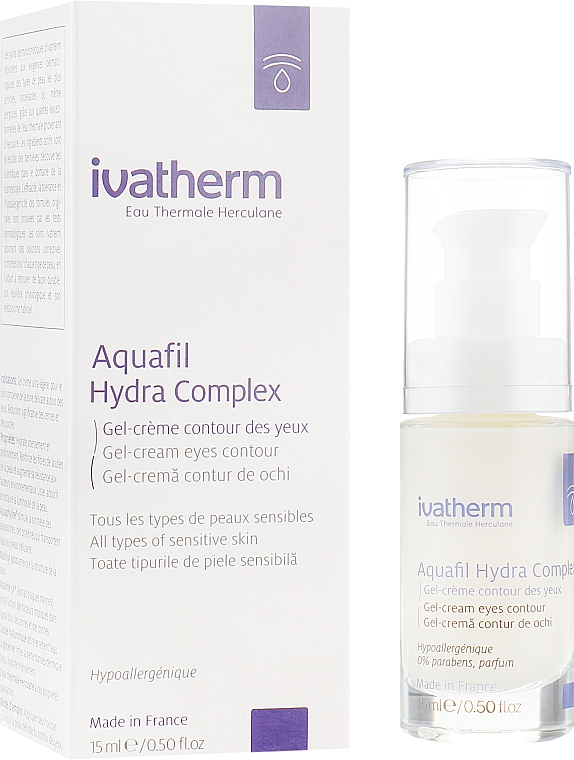 Cremă-gel pentru conturul ochilor - Ivatherm Aquafil Hydra Complex Gel-Cream