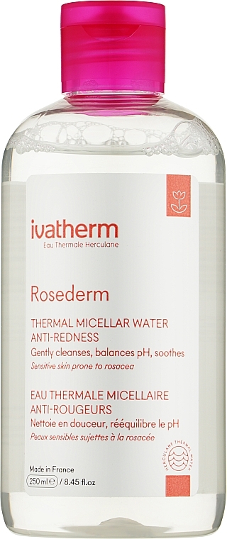 Loțiune micelară pentru față - Ivatherm Rosederm Anti-Redness Micellar Lotion