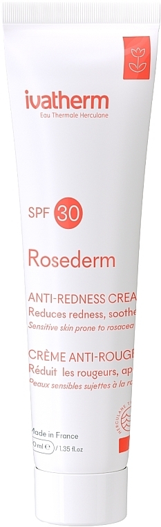 Cremă anticuperozică pentru față cu extract de alge marine - Ivatherm Rosederm Cream SPF30