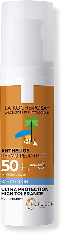 Mleko za zaščito pred soncem SPF50+ za občutljivo otroško kožo - La Roche-Posay Anthelios Kids SPF 50+ Dermo Pediatrics Mexoryl 100 ml