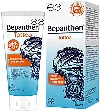 Sonnenschutzcreme für tätowierte Haut Bepanthen Tattoo Cream SPF 50 