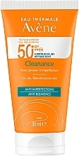 Sonnenschutzcreme für Problemhaut Avene Solaires Cleanance Sun Care SPF 50+