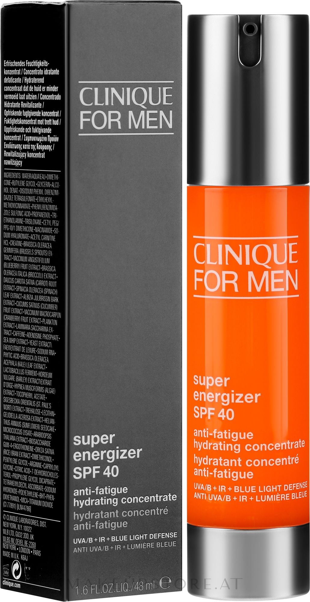 Energiespendendes Gesichtskonzentrat SPF 40 Clinique For Men Super Energizer Anti-Fatigue Hydrating Concentrate SPF 40