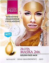 Verjüngende Gesichtsmaske mit Kollagen, Hyaluronsäure und Algen Czyste Piekno Gold Face Mask