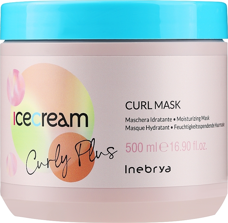 Feuchtigkeitsspendende Haarmaske für lockiges Haar - Inebrya Ice Cream Curl Plus Curl Mask