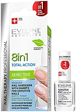 Konzentrierter Nagelhärter mit Quartz Eveline Cosmetics Nail Therapy Professional Sensitive