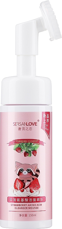 Schaum-Mousse zum Waschen mit Aminosäuren und Erdbeeren - Sersanlove Strawberry Amino Acid Cleansing Mousse