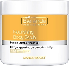 Bielenda Professional Mango Boost Nourishing Body Scrub  Pflegendes Körper-, Hand- und Fußpeeling 