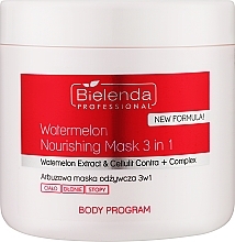 Pflegende Wassermelonenmaske für Körper, Hände und Füße Bielenda Professional Body Program Watermelon Nourishing Mask 3 In 1 