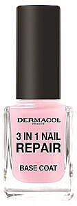 Nagelhärter - Dermacol 3in1 Nail Repair Base Coat Nail Care