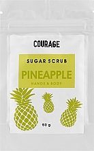 Zuckerpeeling für Hände und Körper mit Ananas Courage Pineapple Hands & Body Sugar Scrub (Doypack)