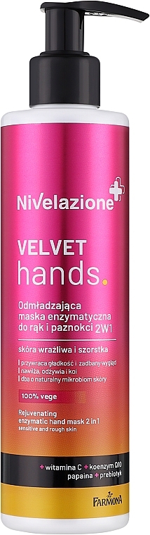 2in1 Verjüngende Enzym-Handmaske - Farmona Nivelazione Intensively Anti-Aging Enzyme Hands Mask