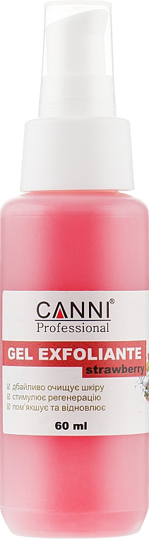 Peeling-Gel mit Erdbeere - Canni Gel Exfoliant Strawberry