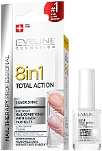 Nagelconditioner mit Silberpartikeln 8in1 Eveline Cosmetics 8in1 Silver Shine Nail Therapy