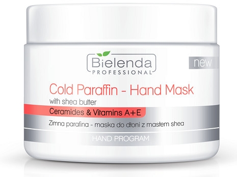 Kalte Paraffinmaske für Hände mit Sheabutter, Ceramiden und Vitaminen - Bielenda Professional Cold Paraffin Hand Mask With Shea Butter (400 g)