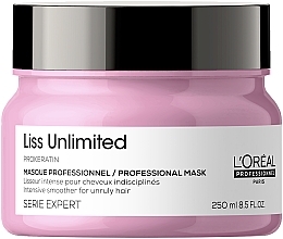 Máscara de queratina para cabelo seco e rebelde L'oreal Professionnel Liss Unlimited Prokeratin Masque