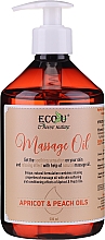 Масло для массажа Eco U Massage Oil Sweet Apricot & Peach Oil