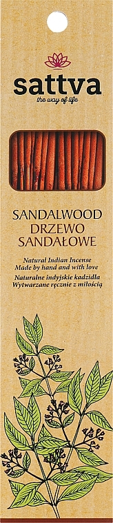 Incense Sticks "Sandalwood" - Sattva Sandalwood