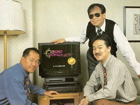 Toriyama junto al padre de Final Fantasy