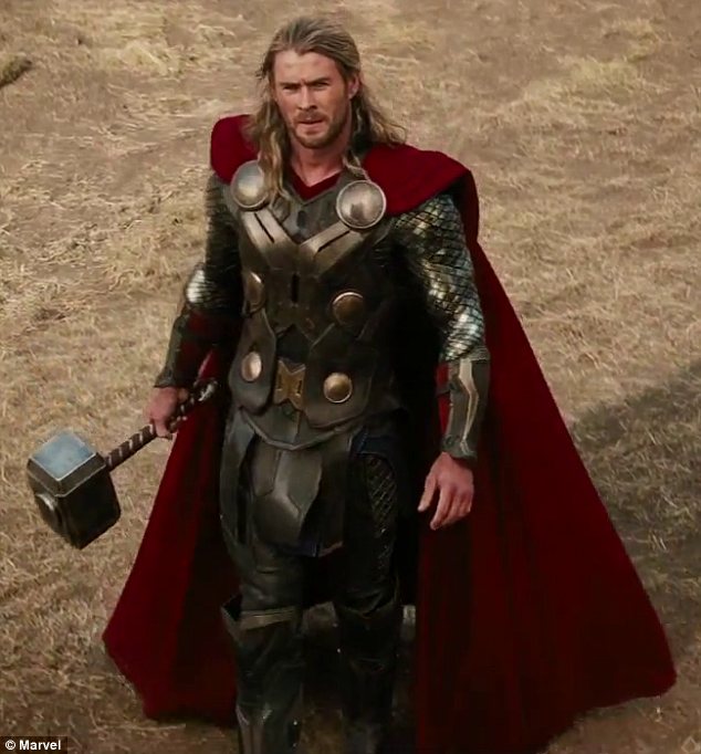 In Norse mythology, Thor's hammer helped prevent the giants from destroying Asgard, the home of the gods. Pictured is actor Chris Hemsworth in the 2011 film Thor