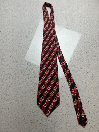 VTG GUCCI PAOLO DESIGNED BY PAOLO RED BLACK CHECKE