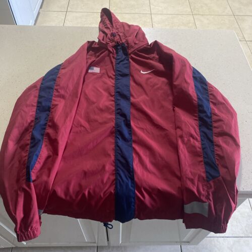 Nike Windbreaker VTG USA Air Force Track & Field … - image 1