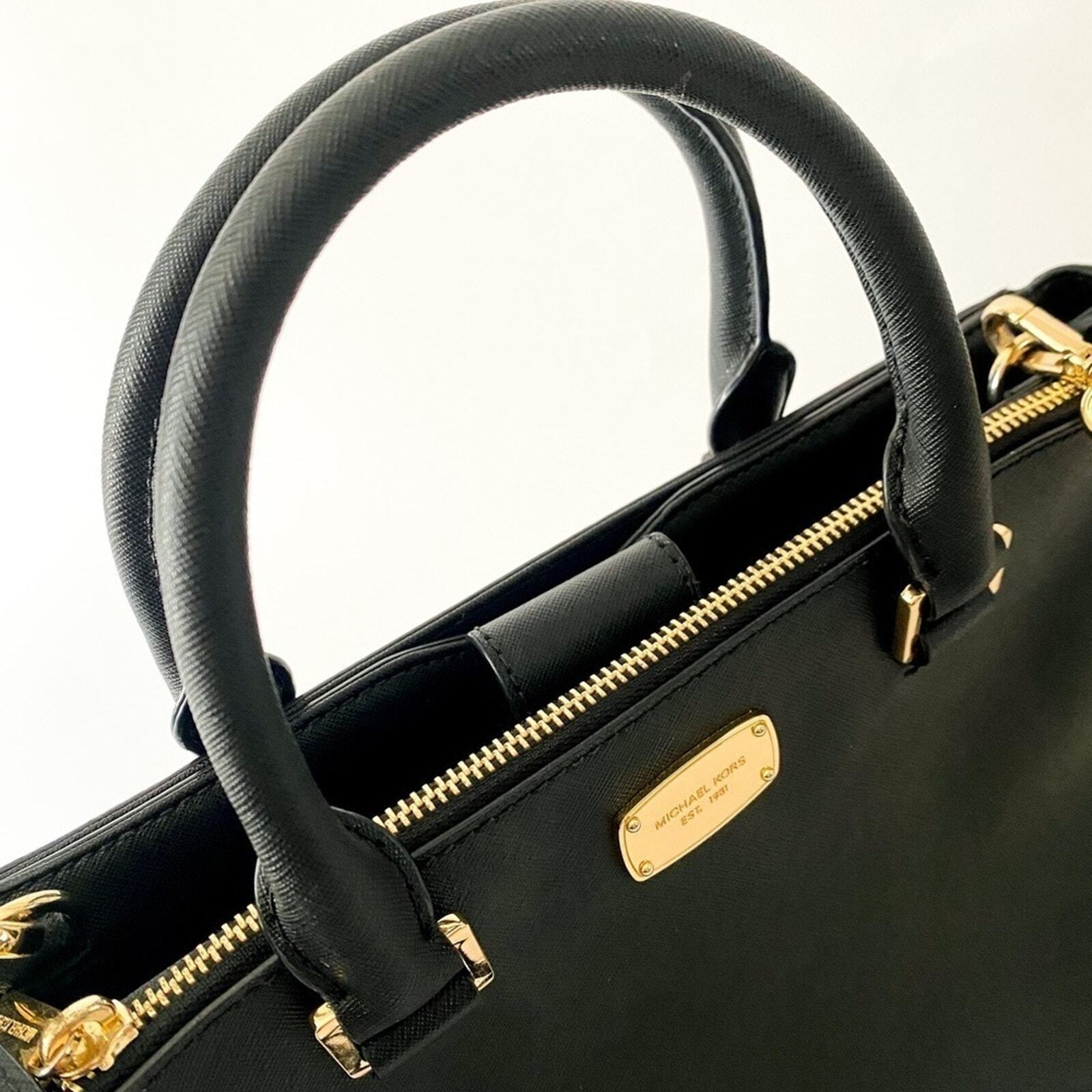 MICHAEL Kors black leather purse - image 4