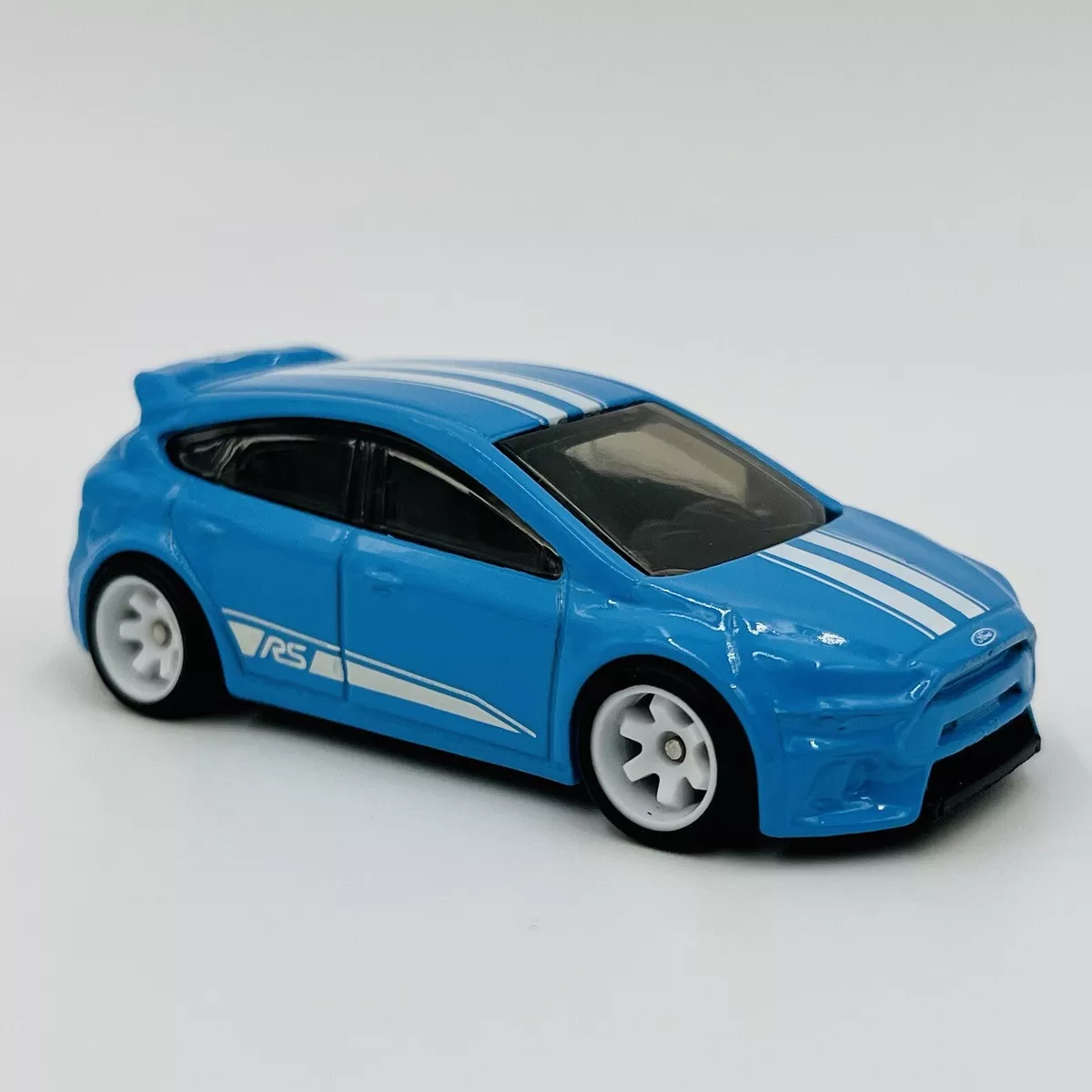 Hot Wheels Ford Focus Rs Blue Loose Custom Real Rider Wheel Swap | Ebay