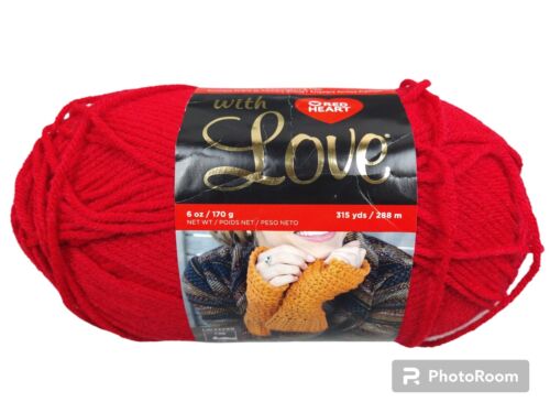 Red Heart With Love Yarn 6 oz Skein Acrylic Color Holly Berry | eBay